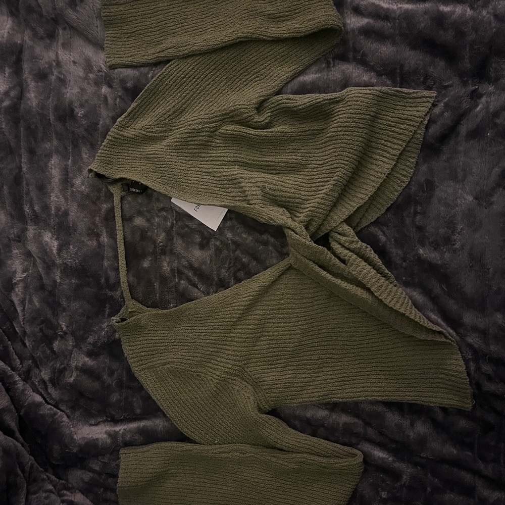 Olive Green Knit Sweater